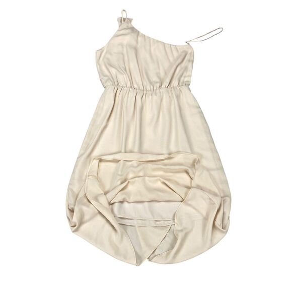 Everly One Shoulder Wrap Dress Womens Size Small Cream - Picture 12 of 14